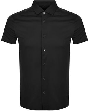 Armani Emporio Short Sleeved Jersey Shirt - Black