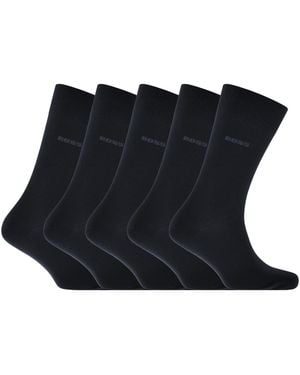 BOSS BUSINESS Boss 5 Pack Paul Crew Socks - Blue