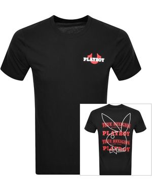 TRUE RELIGION X Playboy T Shirt - Black