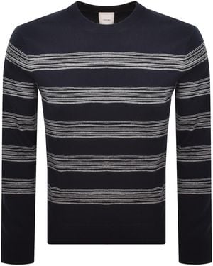 Calvin Klein Space Stripe Sweater - Blue