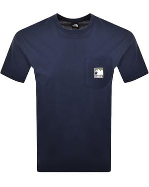 The North Face Mountain Logo T Shirt - Blue