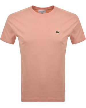 Lacoste Crew Neck T Shirt - Pink