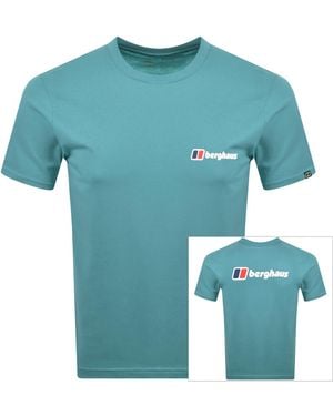 Berghaus Front And Back Logo T Shirt - Blue