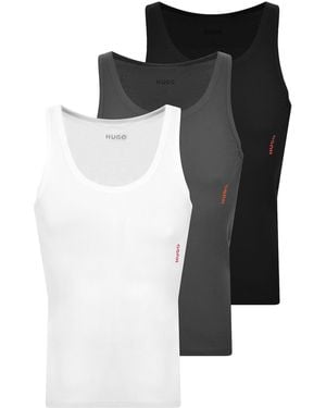 HUGO 3 Pack Vests - Black