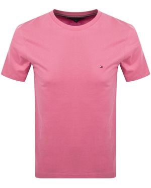 Tommy Hilfiger Essential Solid T Shirt - Pink