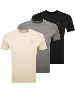 Farah Farah Lounge 3 Pack Coop T Shirts - Multicolour