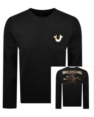 TRUE RELIGION Crew Neck Sweatshirt - Black
