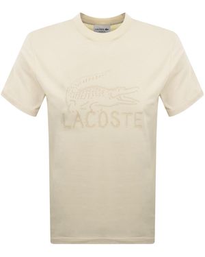 Lacoste Logo T Shirt - Natural