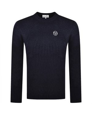 Sergio Tacchini Crew Neck Knit Jumper - Blue
