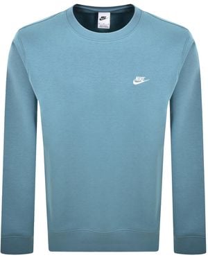 Nike Crew Neck Club Sweatshirt - Blue