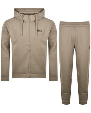 EA7 Emporio Armani Logo Tracksuit - Gray