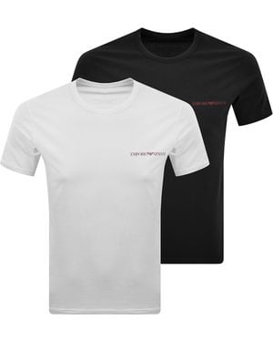 Armani Emporio 2 Pack T Shirts - Black