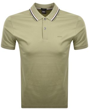 BOSS BUSINESS Boss Penrose 38 Polo T Shirt - Green