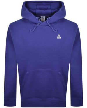 Nike Acg Tuff Fleece Hoodie - Blue