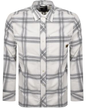 G-Star G-Star Corduroy Check Shirt Off - Grey