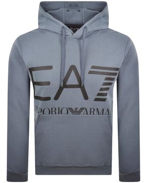 EA7 Emporio Armani Logo Hoodie - Gray