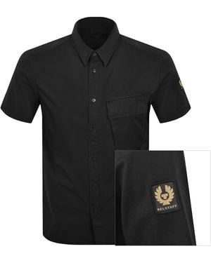 Belstaff Scale Short Sleeved Shirt - Black