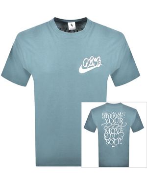 Nike Solo Swoosh T Shirt - Blue