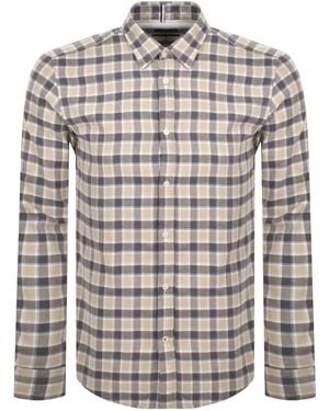 BOSS BUSINESS Boss C Roan Kent Long Sleeved Shirt - Grey