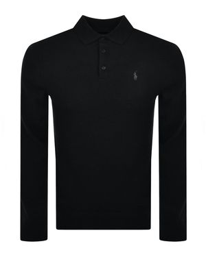 Ralph Lauren Polo Knitted Wool Jumper - Black