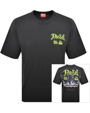 DIESEL T Boxt Aa2 T Shirt - Grey