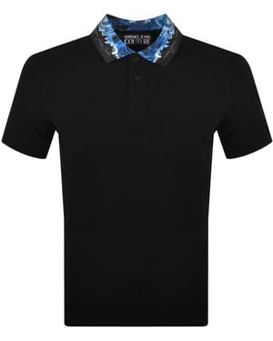 Versace Jeans Couture Couture Abyss Polo T Shirt - Black