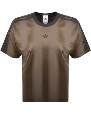 adidas Originals Jacquard Jersey T Shirt - Brown