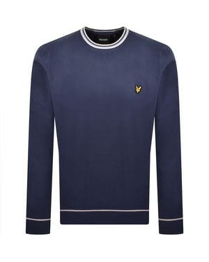 Lyle & Scott Tipped Sweatshirt - Blue