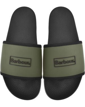 Barbour Cresswell Sliders - Green