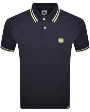 Pretty Green Brockwell Polo T Shirt Dark - Blue