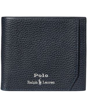 Ralph Lauren Billfold Leather Wallet - Blue