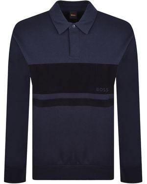 BOSS Boss Frost Tape Sweatshirt Dark - Blue