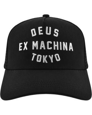 Deus Ex Machina Harajuku Address Trucker Cap - Black