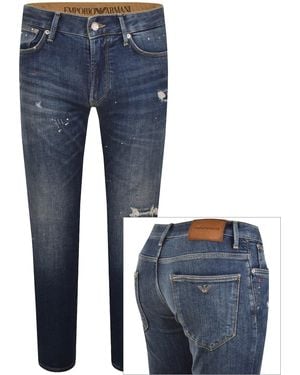 Armani Emporio J06 Slim Fit Jeans - Blue