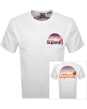 Superdry Logo Great Outdoors T Shirt - White