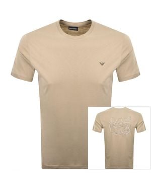 Armani Emporio Logo T Shirt - Natural