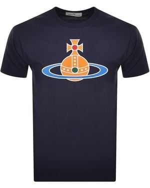 Vivienne Westwood Orb T Shirt - Blue