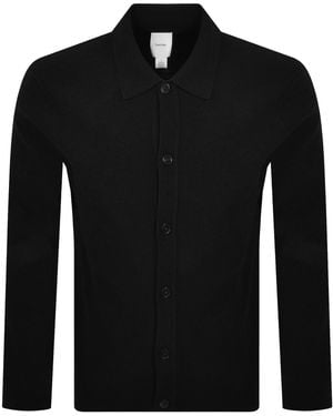 Calvin Klein Boucle Knit Polo Jumper - Black