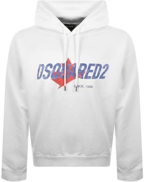 DSquared² Logo Hoodie - White