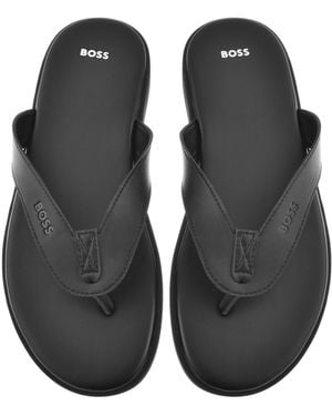 BOSS BUSINESS Boss Darrel Flip Flops - Black