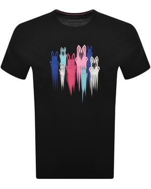 Psycho Bunny Cosmo Graphic T Shirt - Black