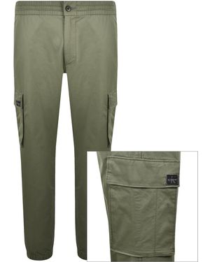 Calvin Klein Jeans Skinny Cargo Trousers - Green