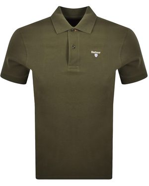 Barbour Original Sports Polo T Shirt Uniform - Green