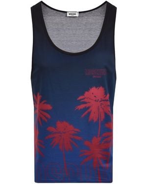 Moschino Swim Vest Top - Blue