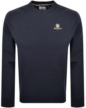 Aquascutum Active Logo Sweatshirt - Blue