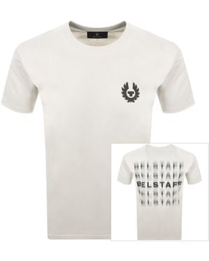 Belstaff Short Sleeve Shadow Logo T Shirt - White