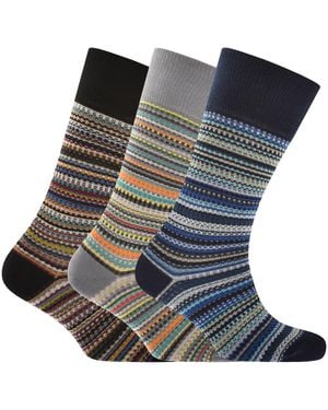 Paul Smith 3 Pack Signature Socks - Blue