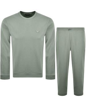 Armani Emporio Lounge Tracksuit - Green