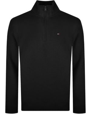 Tommy Hilfiger Quarter Zip Sweatshirt - Black