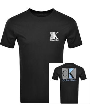 Calvin Klein Abstract Logo T Shirt - Black